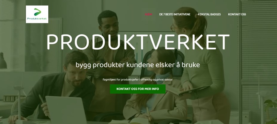 Produktverket websiden bilde